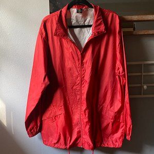 Robert Allan Sportswear Red Nylon Track Jacket